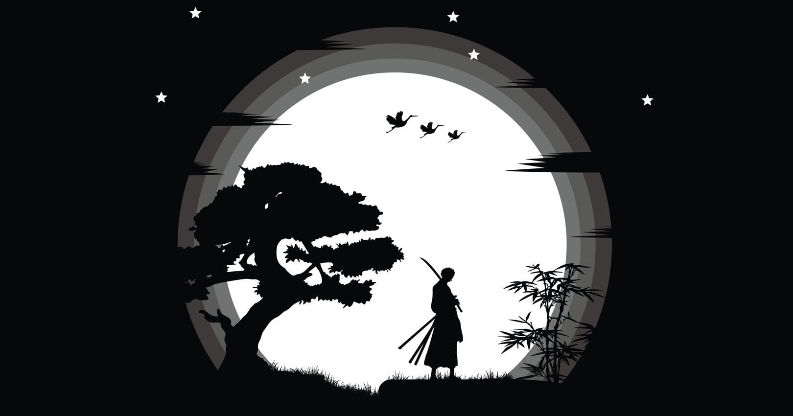 One Piece trading card game silhouette artwork featuring anime characters and collectible gaming