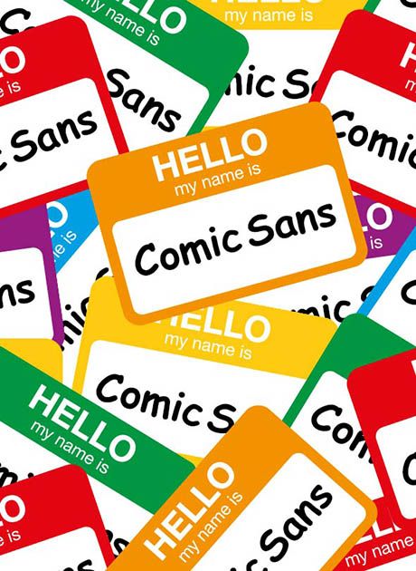 Banning the use of Comic Sans