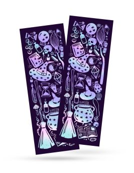 Metallic Holographic Foil Bookmarks Duo