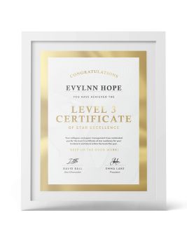 Metallic Foil Certificate Printing Gold Foil