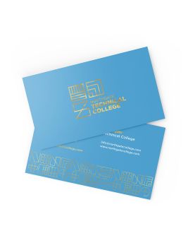 Gold Foil Business Cards Duo