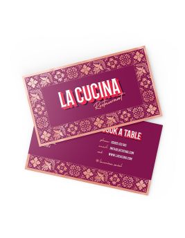 Rose Gold Foil Business Cards Duo