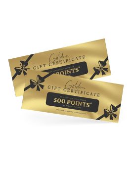 Gold gift certificate duo