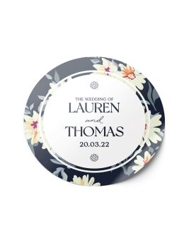 Wedding Sticker Label Printing Circle