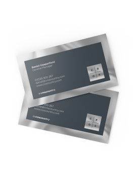 Wholesale Metallic Foil Business Cards Silver