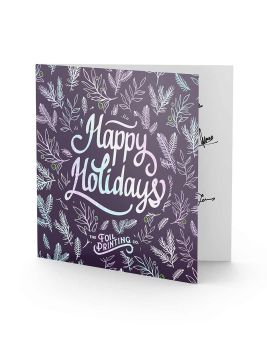 Holographic Foil Greeting Card Printing Open