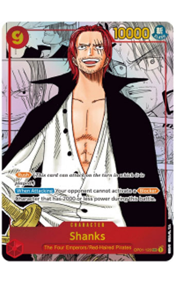 One piece game cards 2 shanks 120 and popular roronoa Zoro 025