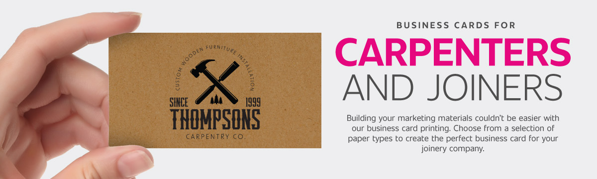 Carpentry Business Cards Header Banner