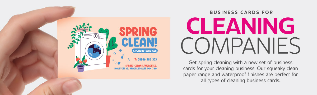 Cleaning Business Cards Header Banner