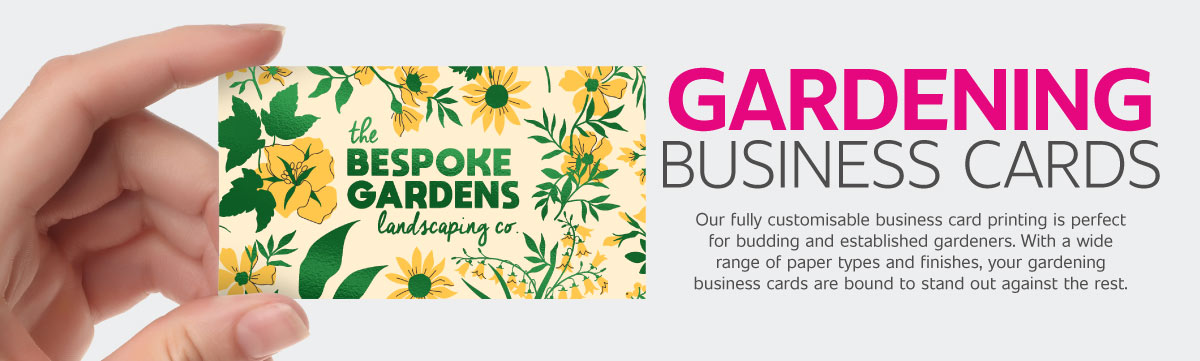 Gardening Business Cards Header Banner
