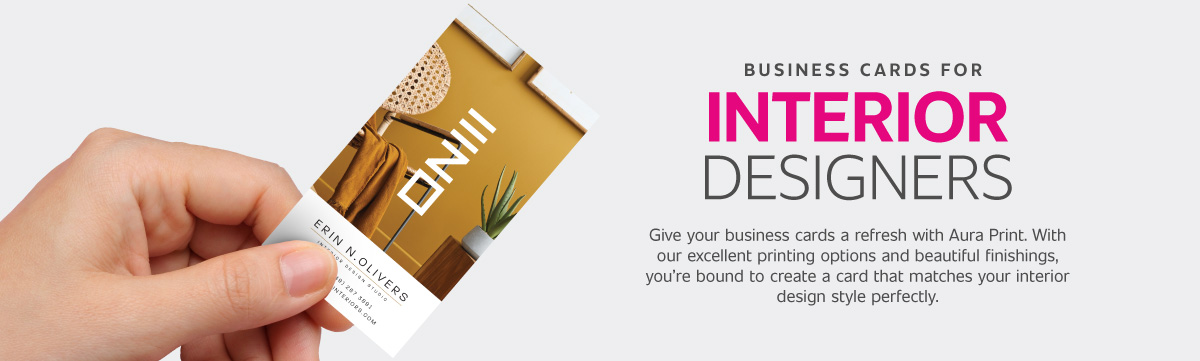 Interior Design Business Cards Header Banner