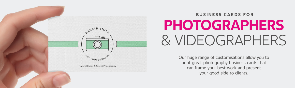 Photography Business Cards Header Banner