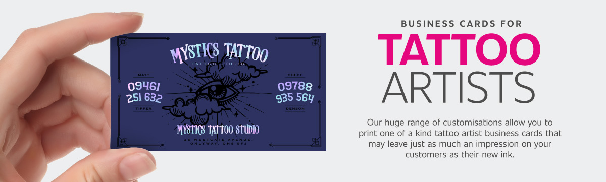 Tattoo Business Cards Header Banner