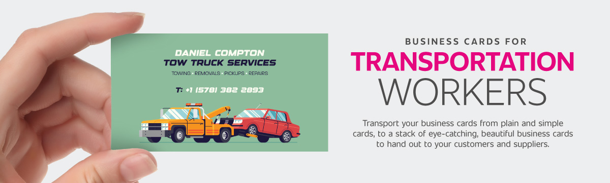 Transportation Business Cards Header Banner