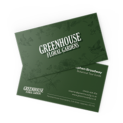 Business Card Greenhouse Gardens