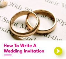 How To Write A Traditional Wedding Invitation