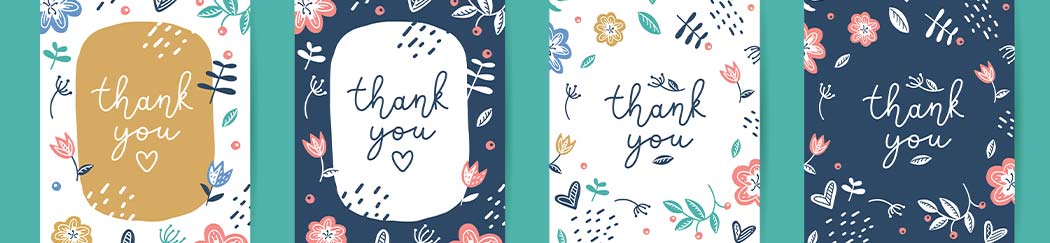 thank you greeting card