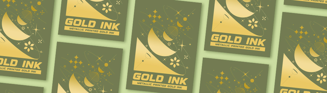 Gold ink banner