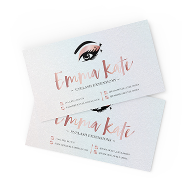 Pearlescent Paper Business Cards