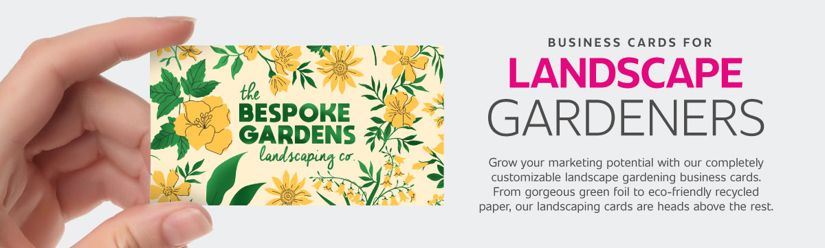 Landscaping Business Cards Header Banner