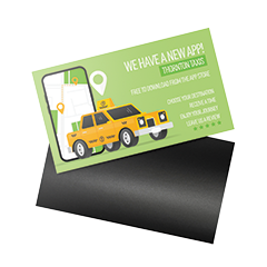 Taxi Business Card Design Magnet