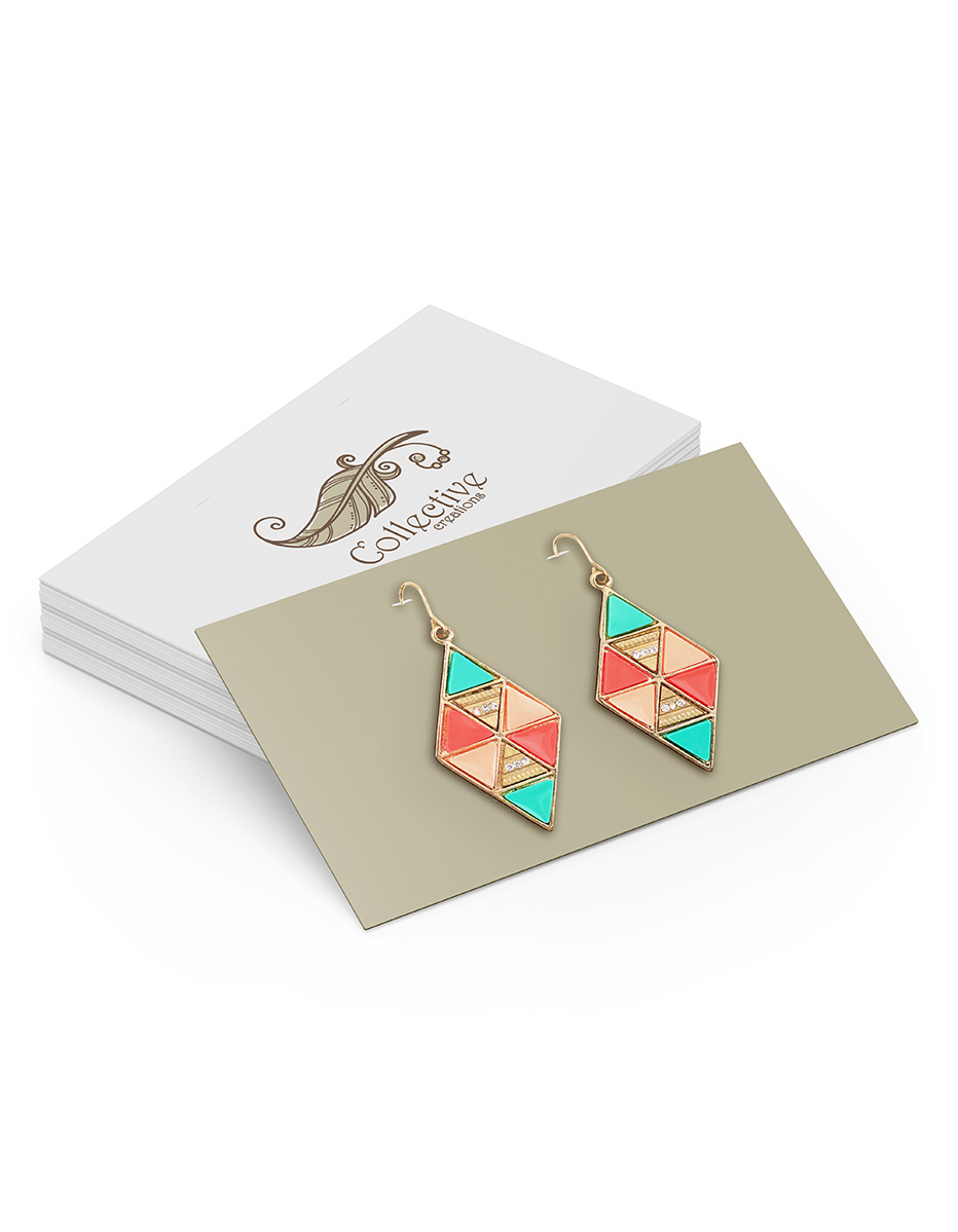 Earring & Jewellery Backing Card Printing - Aura Print