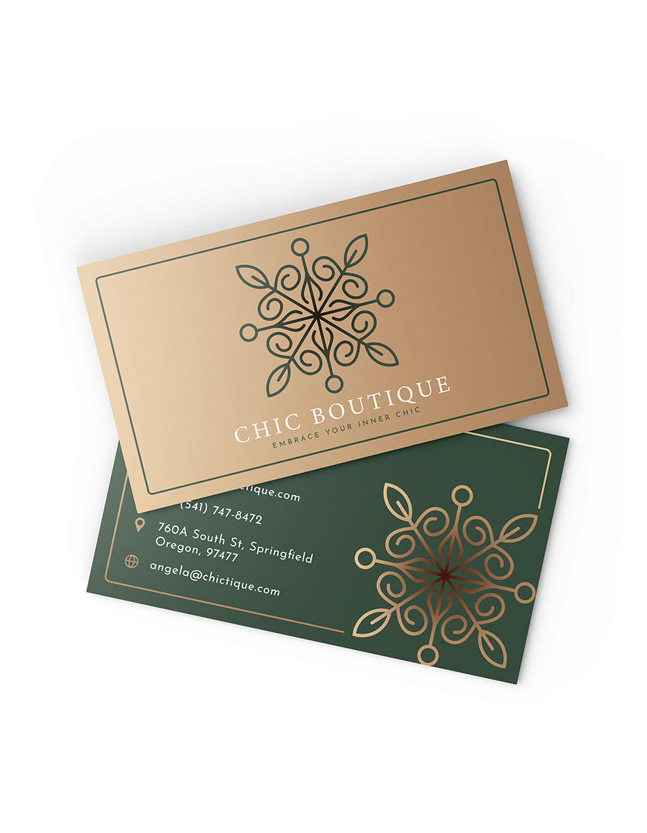 Printed Boutique Business Cards