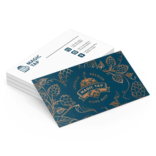 Copper Foil Business Cards