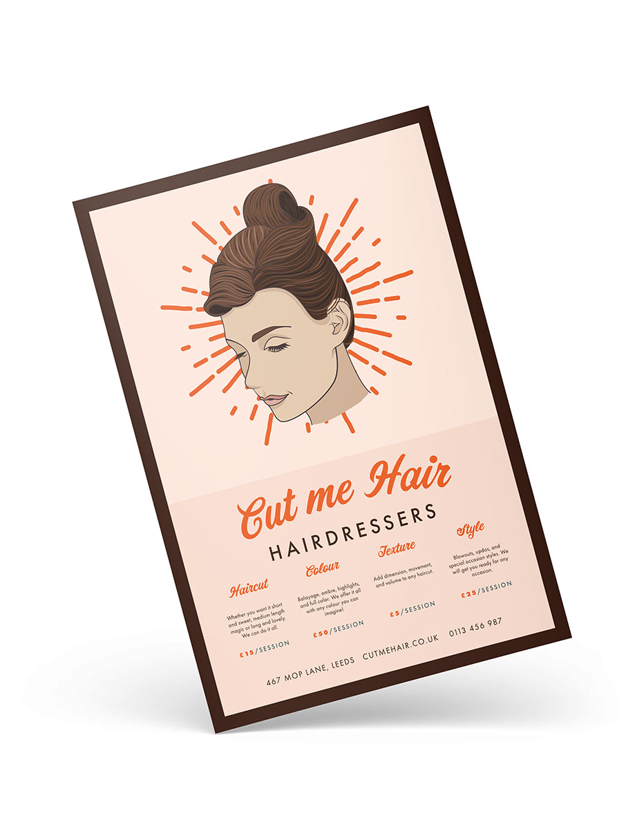 Hairdressing Flyer Prints