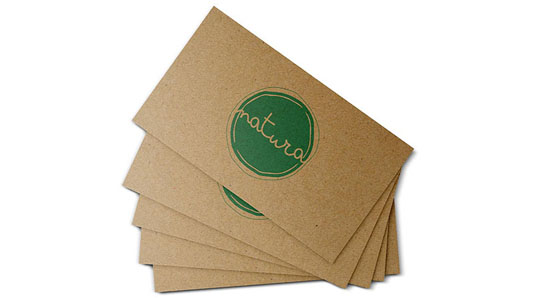 Kraft Paper Business Card Image