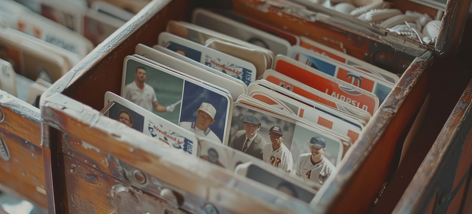 Old School Image of baseball cards