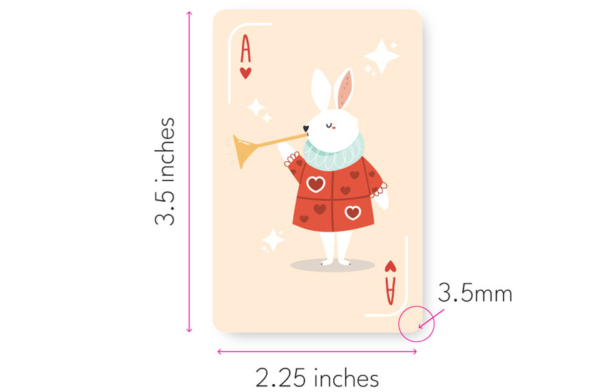 Image of Slim / Bridge Playing Card with Sizing