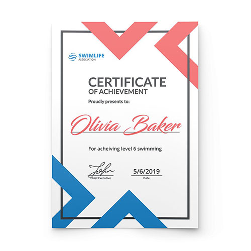 Certificate of Achievement Printing